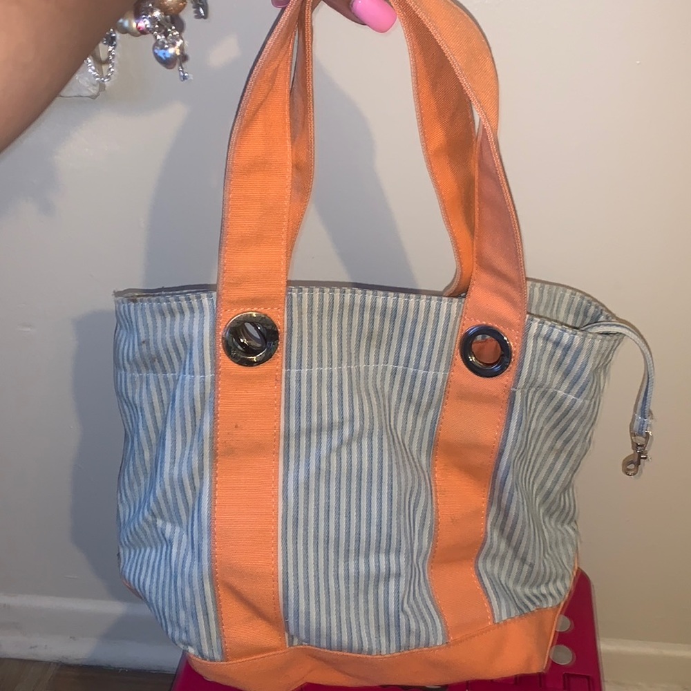Cute stripe tote bag